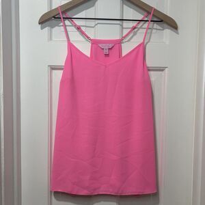 Lilly Pulitzer Silk Cami Top Sleeveless V-Neck‎ Casual Tank Size - XS